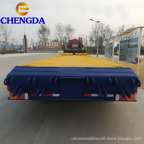 Chengda 4 оси низкие цены по вторичным прицепам для грузовиков с низкими кроватями